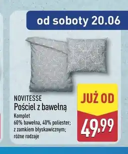 ALDI Pościel z bawełny Novitesse oferta