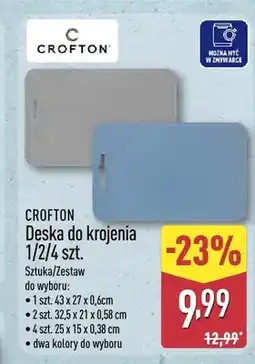 ALDI Deska do krojenia Crofton oferta