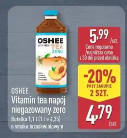 ALDI Napój niegazowany Oshee Vitamin Tea Zero brzoskwiniowy oferta