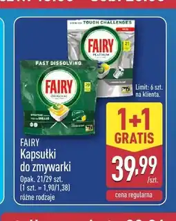 ALDI Kapsułki do zmywarki Fairy Platinum oferta