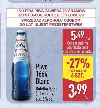 ALDI Piwo 1664 Blanc oferta