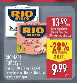ALDI Tuńczyk w oliwie z oliwek Rio Mare oferta