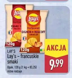 ALDI Chipsy ziemniaczane Lay's Paysan Oignon de Roscoff Caramélisé oferta