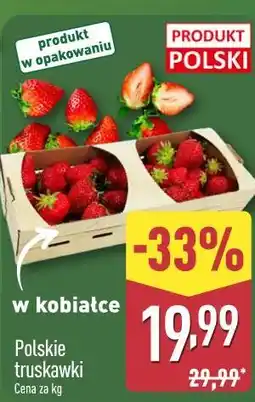 ALDI Polskie truskawki w kobiałce oferta