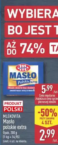 ALDI Mlekovita Masło polskie extra oferta