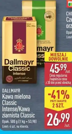 ALDI Dallmayr Kawa mielona Classic Intense/Kawa ziarnista Classic oferta