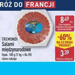 ALDI Tremondi Salami międzynarodowe oferta