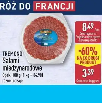 ALDI Tremondi Salami międzynarodowe oferta