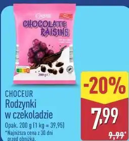 ALDI Choceur Rodzynki w czekoladzie oferta