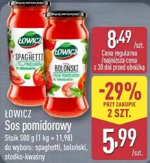 ALDI Łowicz Sos pomidorowy oferta