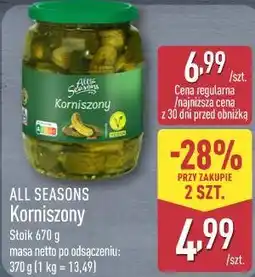 ALDI All Seasons Korniszony oferta