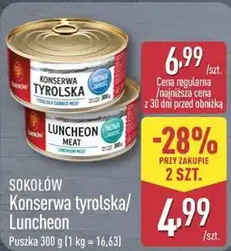ALDI Sokołów Konserwa tyrolska/Luncheon oferta