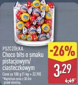 ALDI PSZCZÓŁKA Choco bits o smaku pistacjowym/ciasteczkowym oferta