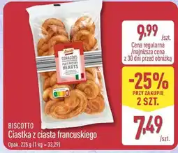 ALDI Biscotto Ciastka z ciasta francuskiego oferta