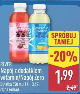 ALDI RIVER Napój z dodatkiem witamin/Napój Zero oferta
