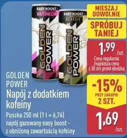 ALDI GOLDEN POWER Napój z dodatkiem kofeiny oferta