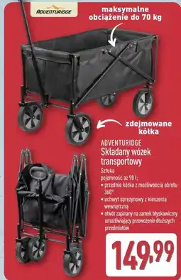 ALDI ADVENTURIDGE Składany wózek transportowy oferta