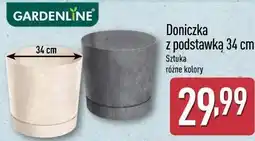 ALDI GARDENLINE Doniczka z podstawką 34 cm oferta