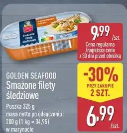 ALDI Golden Seafood Smażone filety śledziowe oferta