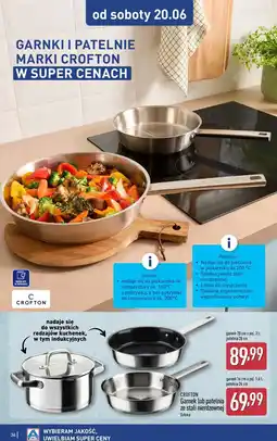 ALDI CROFTON Garnek lub patelnia ze stali nierdzewnej oferta
