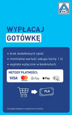 ALDI Wypłacaj gotówkę oferta