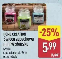 ALDI HOME CREATION Świeca zapachowa mini w słoiczku oferta
