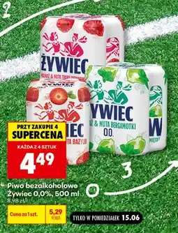 Biedronka Piwo bezalkoholowe Żywiec Limonka & Mięta 0,0% oferta