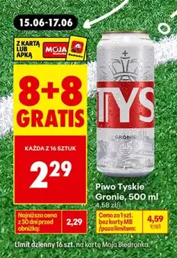 Biedronka Piwo Tyskie Gronie oferta