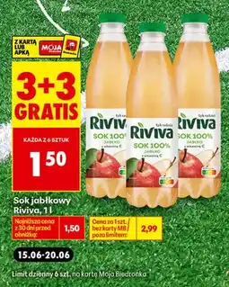 Biedronka Sok jabłkowy Riviva oferta