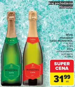 Carrefour Wino musujące Cava Monistrol oferta