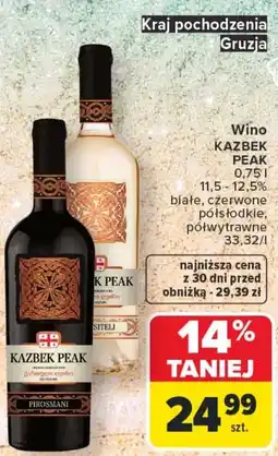 Carrefour Wino Kazbek Peak oferta