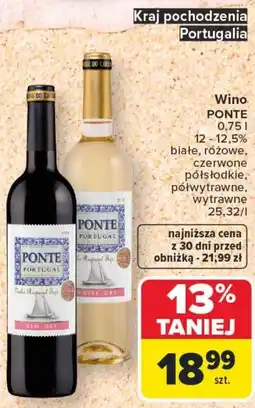 Carrefour Wino PONTE oferta