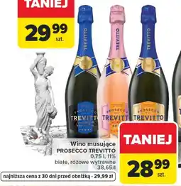 Carrefour Wino musujące PROSECCO TREVITTO białe, różowe oferta