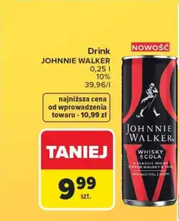 Carrefour Johnnie Walker Whisky & Cola Drink oferta