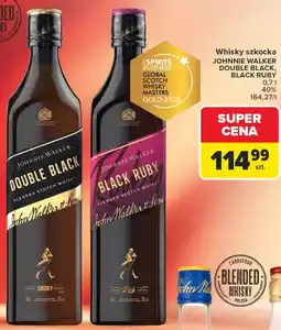 Carrefour Whisky szkocka JOHNNIE WALKER DOUBLE BLACK, BLACK RUBY oferta