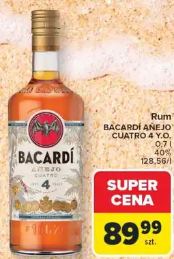 Carrefour Rum Bacardi Añejo Cuatro 4 Y.O oferta