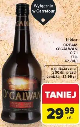 Carrefour Likier Cream O'Galwan oferta
