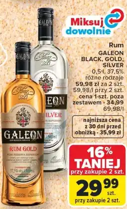 Carrefour Rum Galeon Black, Gold, Silver oferta
