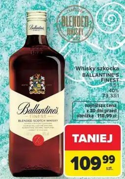 Carrefour Whisky szkocka BALLANTINE'S FINEST oferta