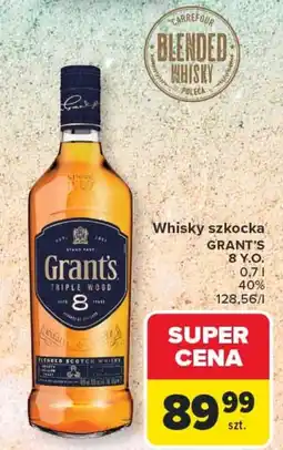 Carrefour Whisky szkocka GRANT'S 8 Y.O oferta