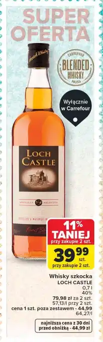Carrefour Whisky szkocka LOCH CASTLE oferta