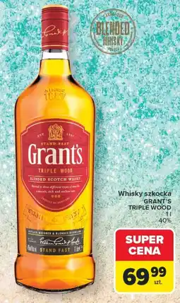 Carrefour Whisky szkocka GRANT'S TRIPLE WOOD oferta