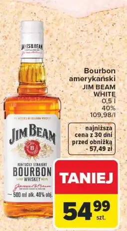 Carrefour Bourbon amerykański JIM BEAM WHITE oferta