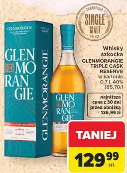 Carrefour Whisky szkocka GLENMORANGIE TRIPLE CASK RESERVE oferta