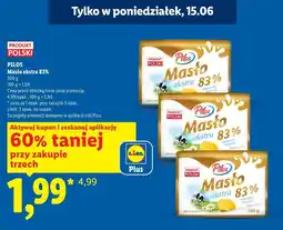 Lidl Pilos Masło ekstra 83% oferta