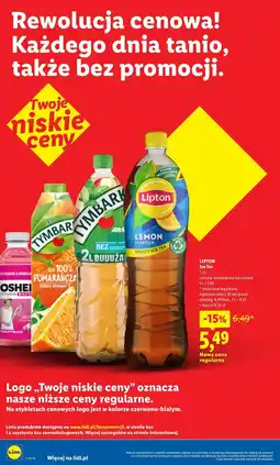 Lidl LIPTON Ice Tea cytryna, brzoskwinia lub zielona oferta