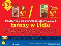 Lidl Combino Makaron Fusilli z czerwonej soczewicy oferta