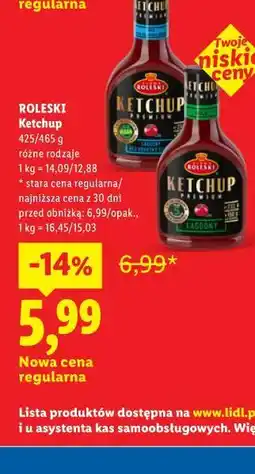 Lidl ROLESKI Ketchup oferta
