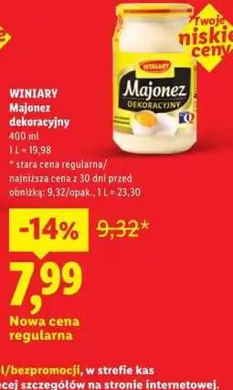 Lidl WINIARY Majonez Dekoracyjny oferta