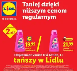 Lidl Odplamiacz Vanish Oxi Action oferta